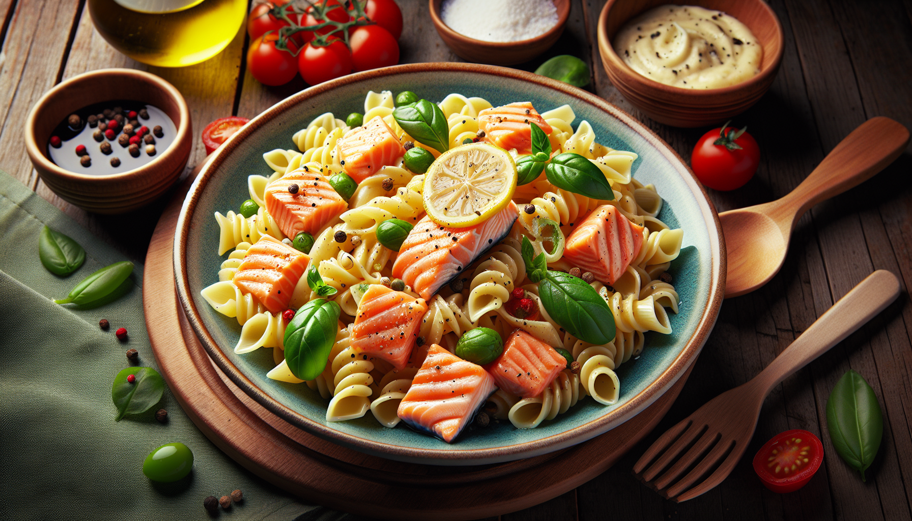 pasta fredda con salmone